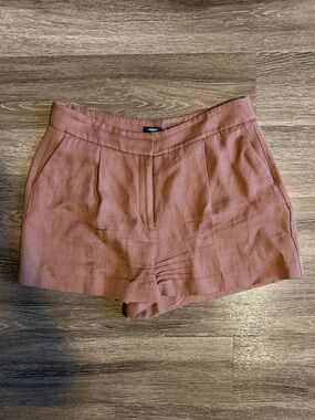 Express High-Rise Linen Shorts